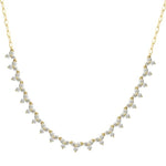 14KT Gold Diamond Large Freya Necklace