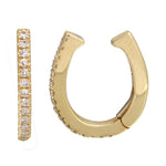 14KT Gold Diamond Evie Cuff Earrings