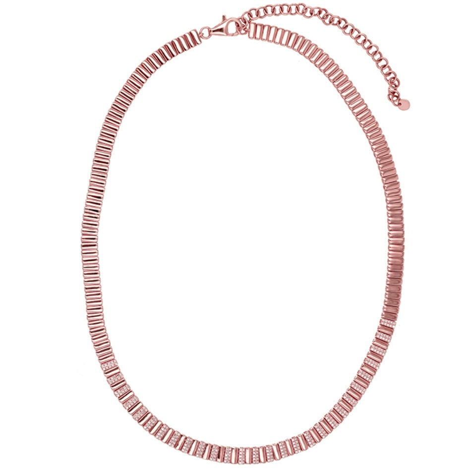 14KT Gold Diamond Liquid Gold Necklace