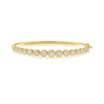 14KT Gold Diamond Nova Bangle Bracelet