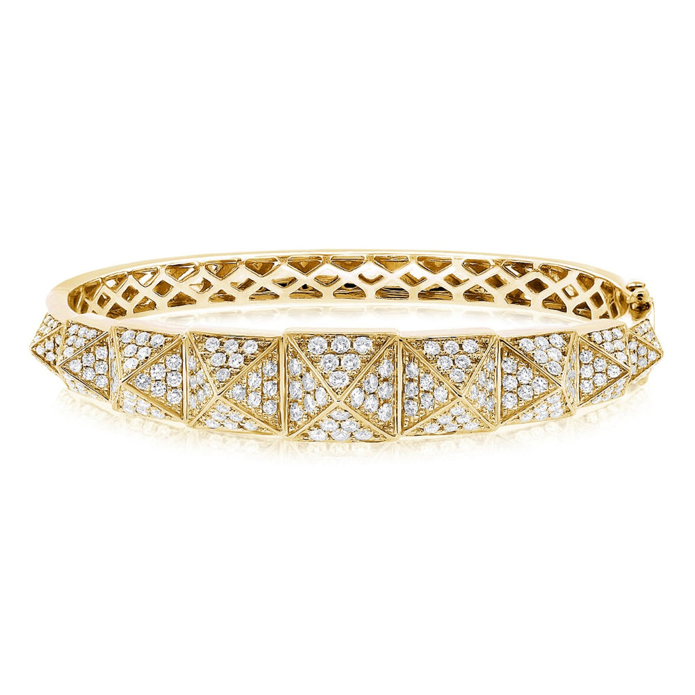 14KT Gold Diamond Uma Luxe Spike Bangle