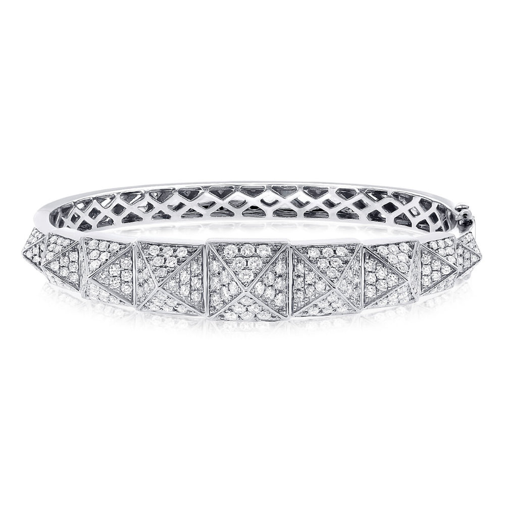 14KT Gold Diamond Uma Luxe Spike Bangle