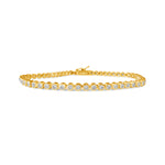 14KT Gold Diamond Lexie Bezel Set Tennis Bracelet