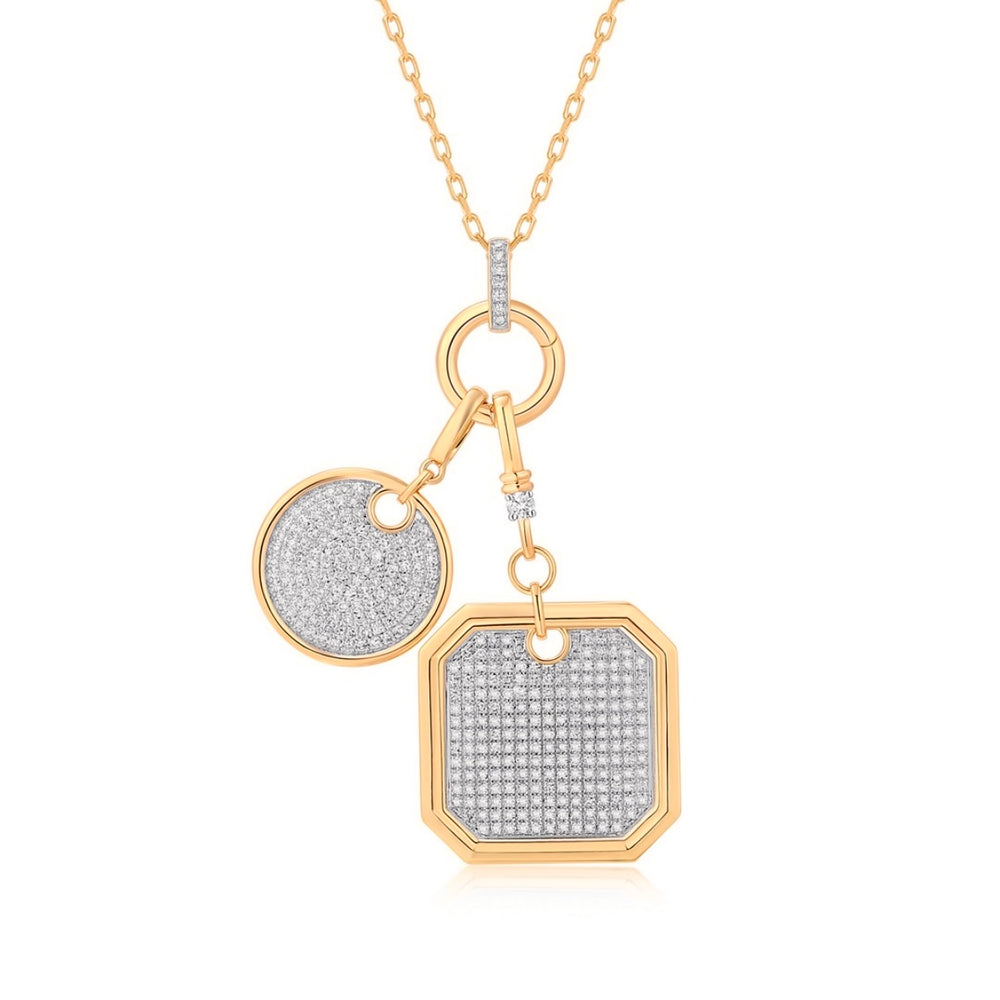 14KT Gold Diamond Luxe Elaine Pendant Charm