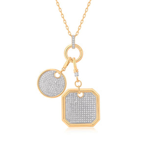 14KT Gold Diamond Luxe Elaine Pendant Charm