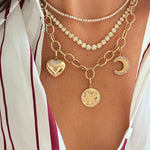 14KT Gold Butterfly Disk Pendant Charm