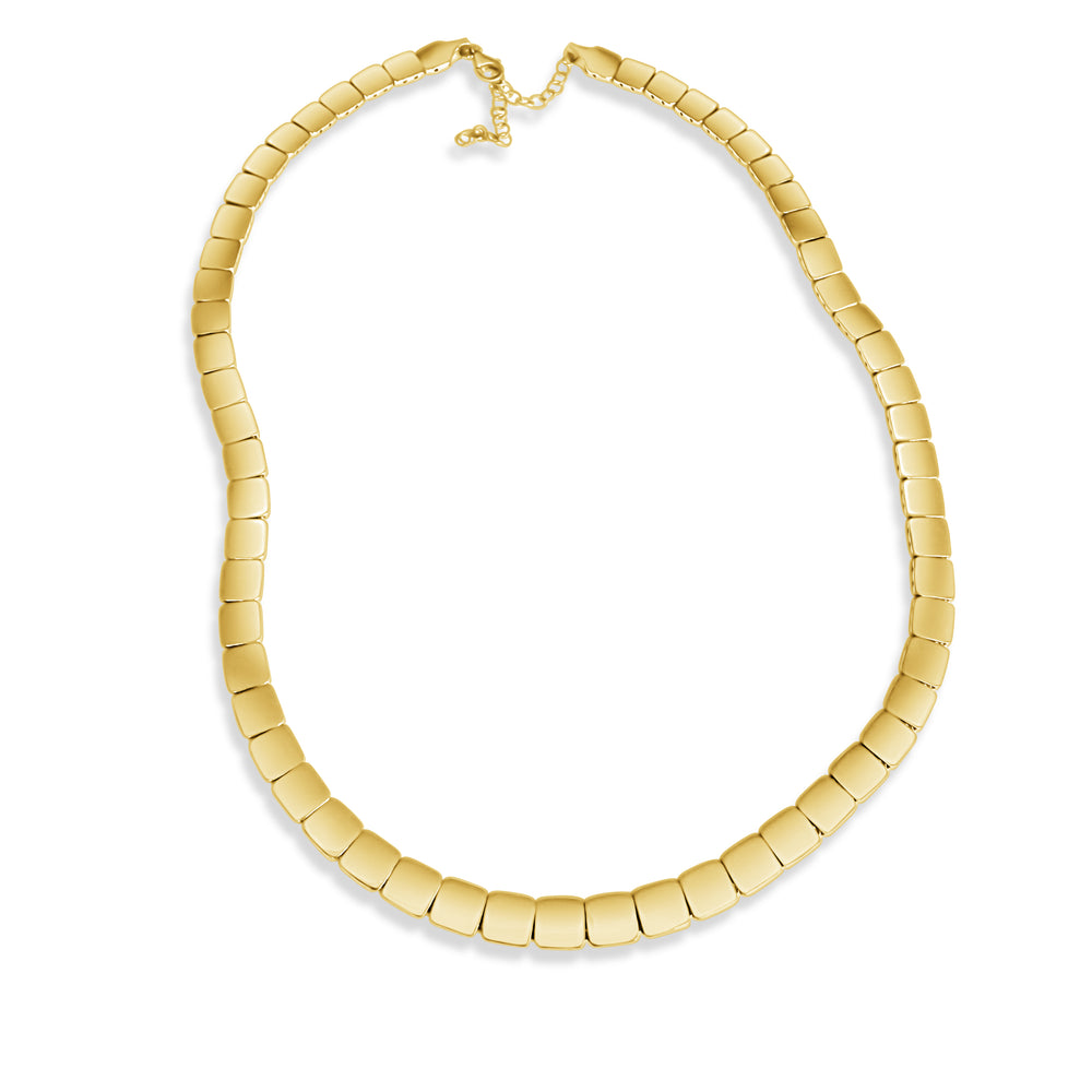 14KT Gold Maeve Square Links Necklace