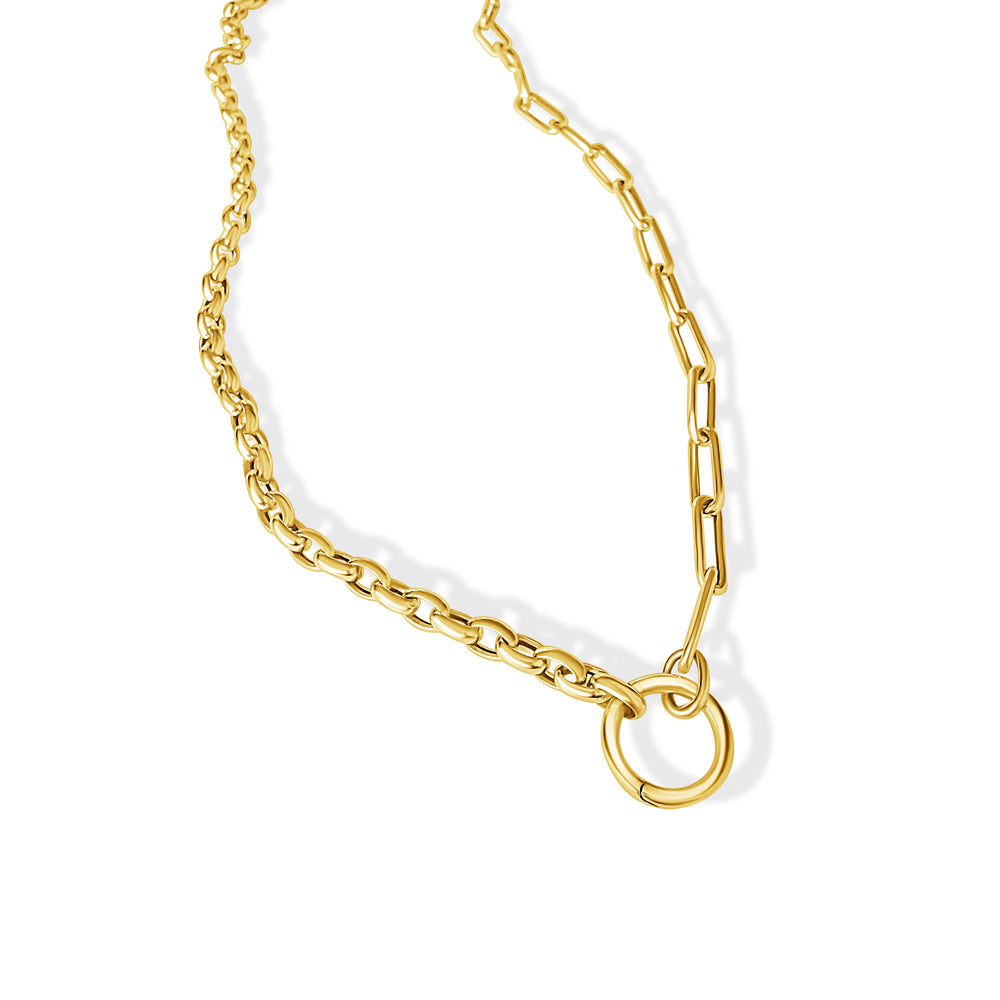 14KT Gold Amaya Multi Link Chain Necklace