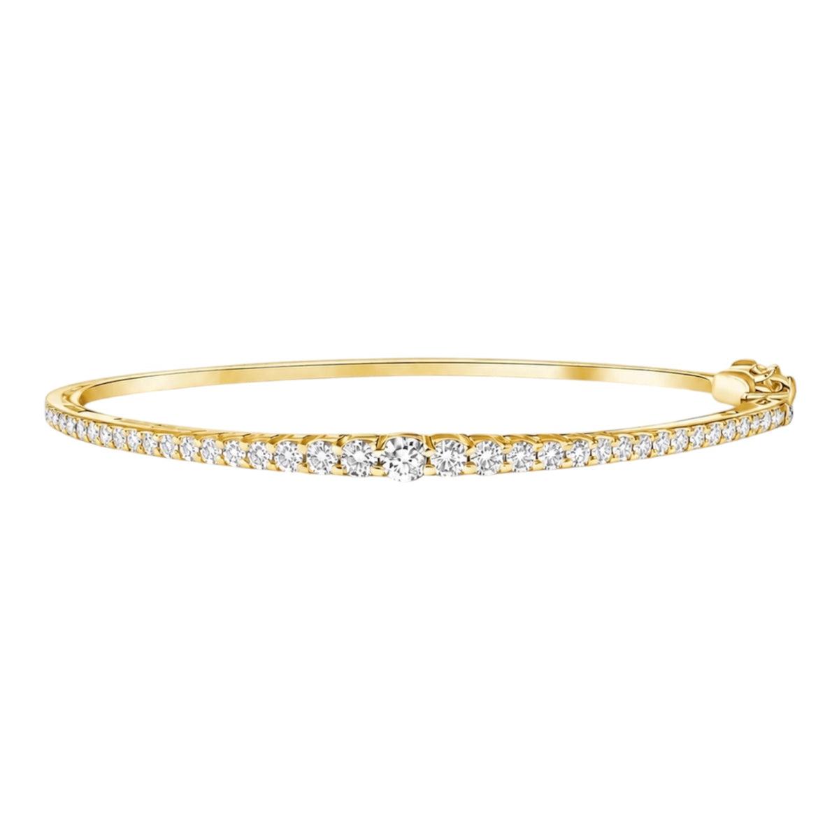 14KT Gold Diamond Emy Bangle Bracelet