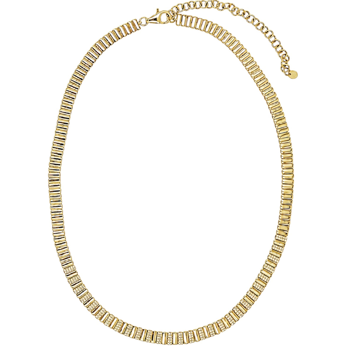 14KT Gold Diamond Liquid Gold Necklace