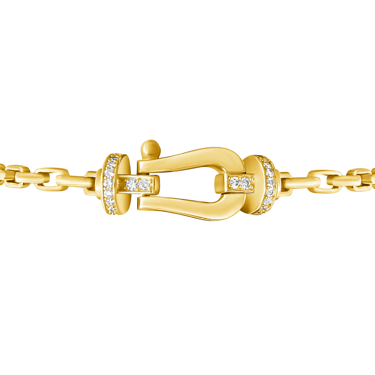 14KT Gold Diamond FrancesLink Bracelet