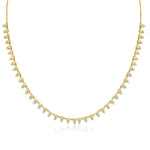 14KT Gold Diamond Mini Queen Necklace