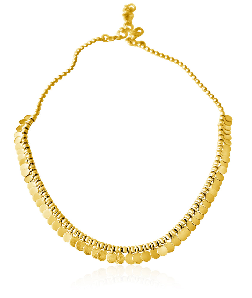 
                
                    Load image into Gallery viewer, 14KT Gold Beads Lya Fringe Necklace
                
            
