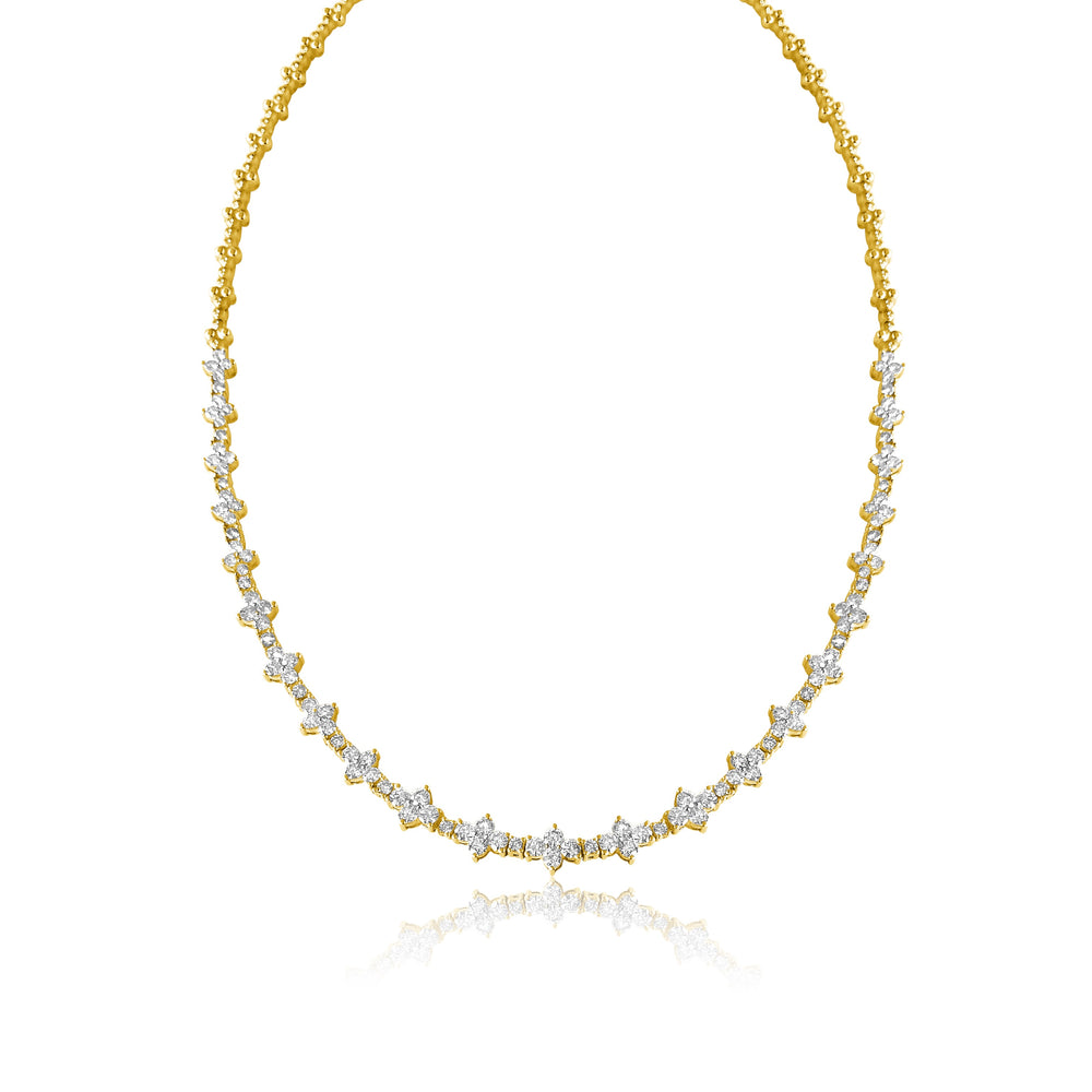 
                
                    Load image into Gallery viewer, 14KT Gold Diamond Charlotte Necklace
                
            