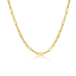 14KT Gold Medium Link Paperclip Chain