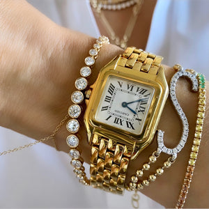 
                
                    Load image into Gallery viewer, 14KT Gold Diamond Luxe Nova Tennis Bracelet
                
            