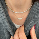 14KT Gold Diamond Small Angel Wing Necklace