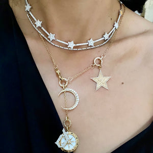 14KT Gold Diamond Luxe Star Necklace