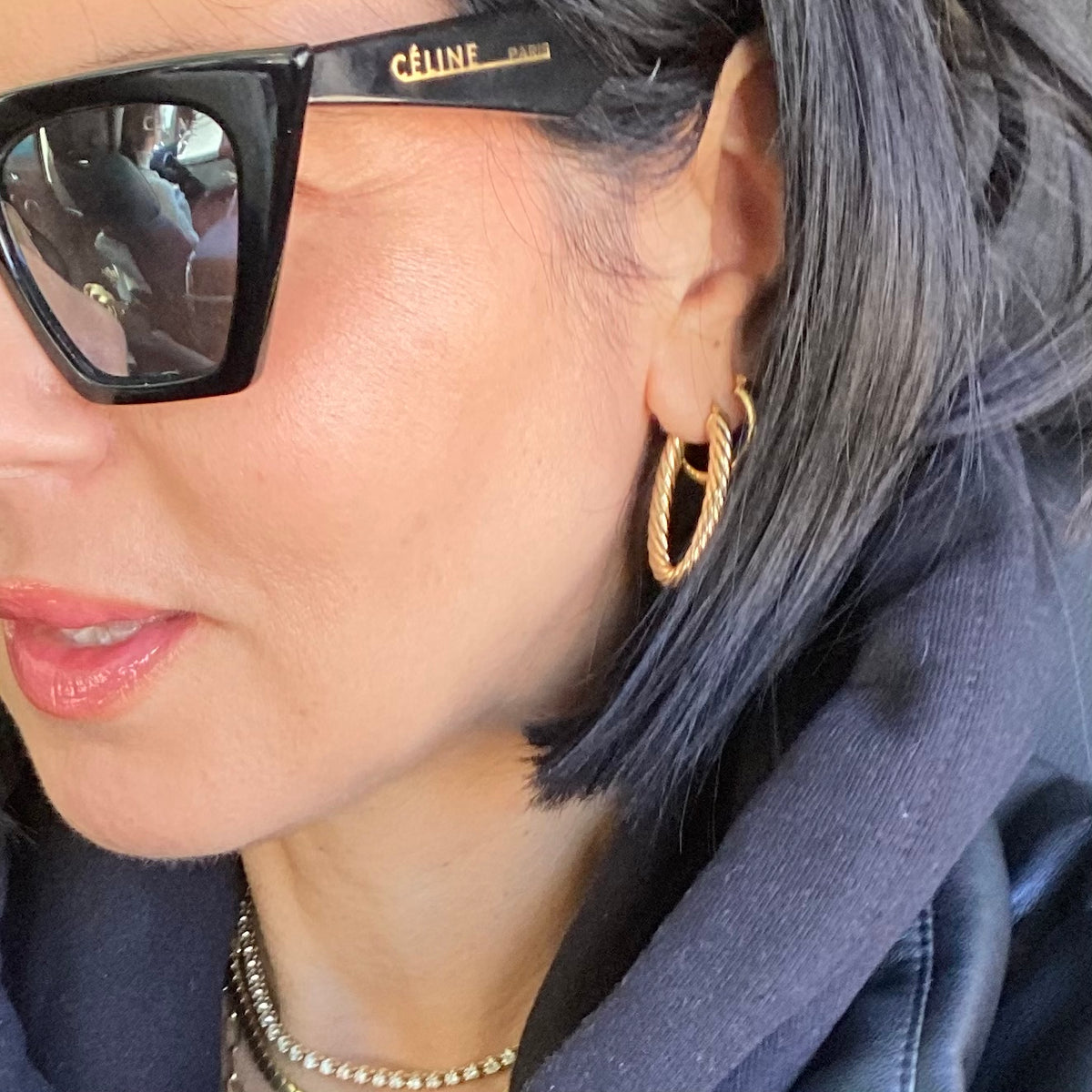 14KT Gold Coil Hoop Earrings
