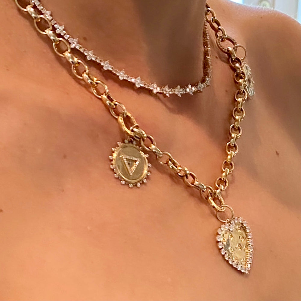 14KT Gold Diamond Charlotte Necklace
