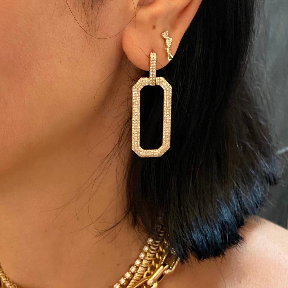 14KT Gold Diamond Elise Earrings