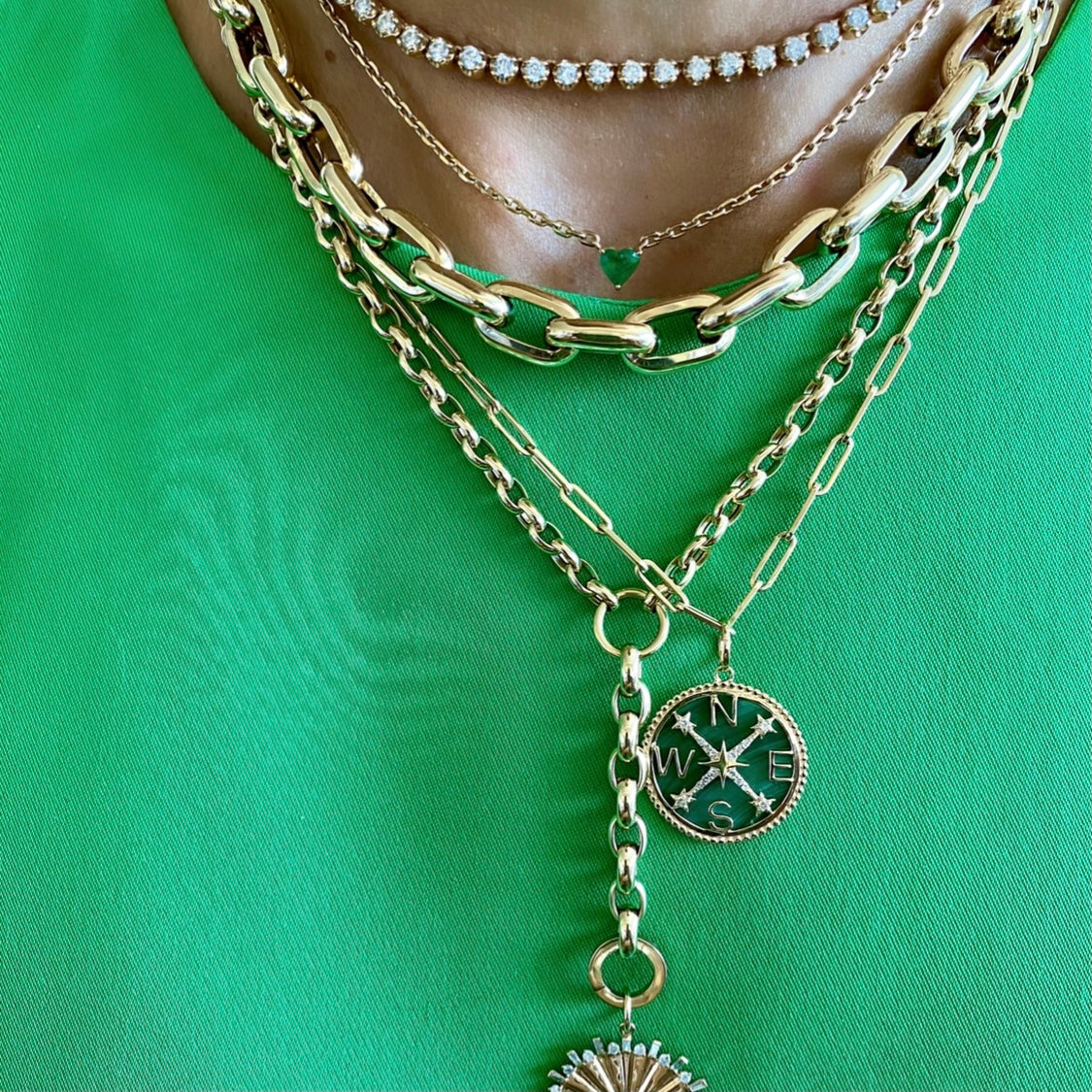 14KT Gold Jumbo Melody Link Chain Necklace