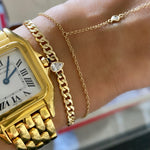 14KT Gold Diamond Rosie Chain Bracelet