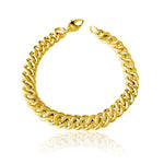 14KT Gold Alex Cuban Link Chain Bracelet