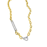 14KT Gold Diamond Giada Charm Chain Necklace