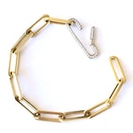 14KT Gold Lulu paperclip Chain Bracelet