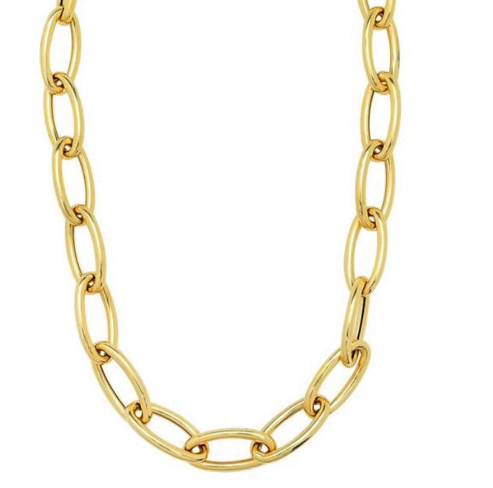 14KT Gold Leila Jumbo Link Chain Necklace