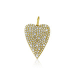 14KT Gold Diamond Valentina Heart Pendant Charm