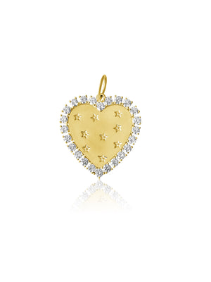 
                
                    Load image into Gallery viewer, 14KT Gold Diamond Magnificent Heart Pendant Charm
                
            