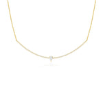 14KT Gold, Diamond Gabby Bar Necklace