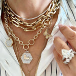 14KT Gold Diamond Luxe Zodiac Charm Pendant