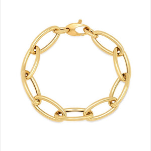 
                
                    Load image into Gallery viewer, 14KT Gold Leila Jumbo Link Chain Bracelet
                
            