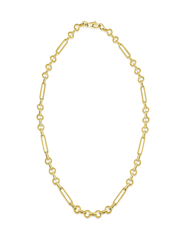 14KT Gold Francois Multi Link Chain Necklace