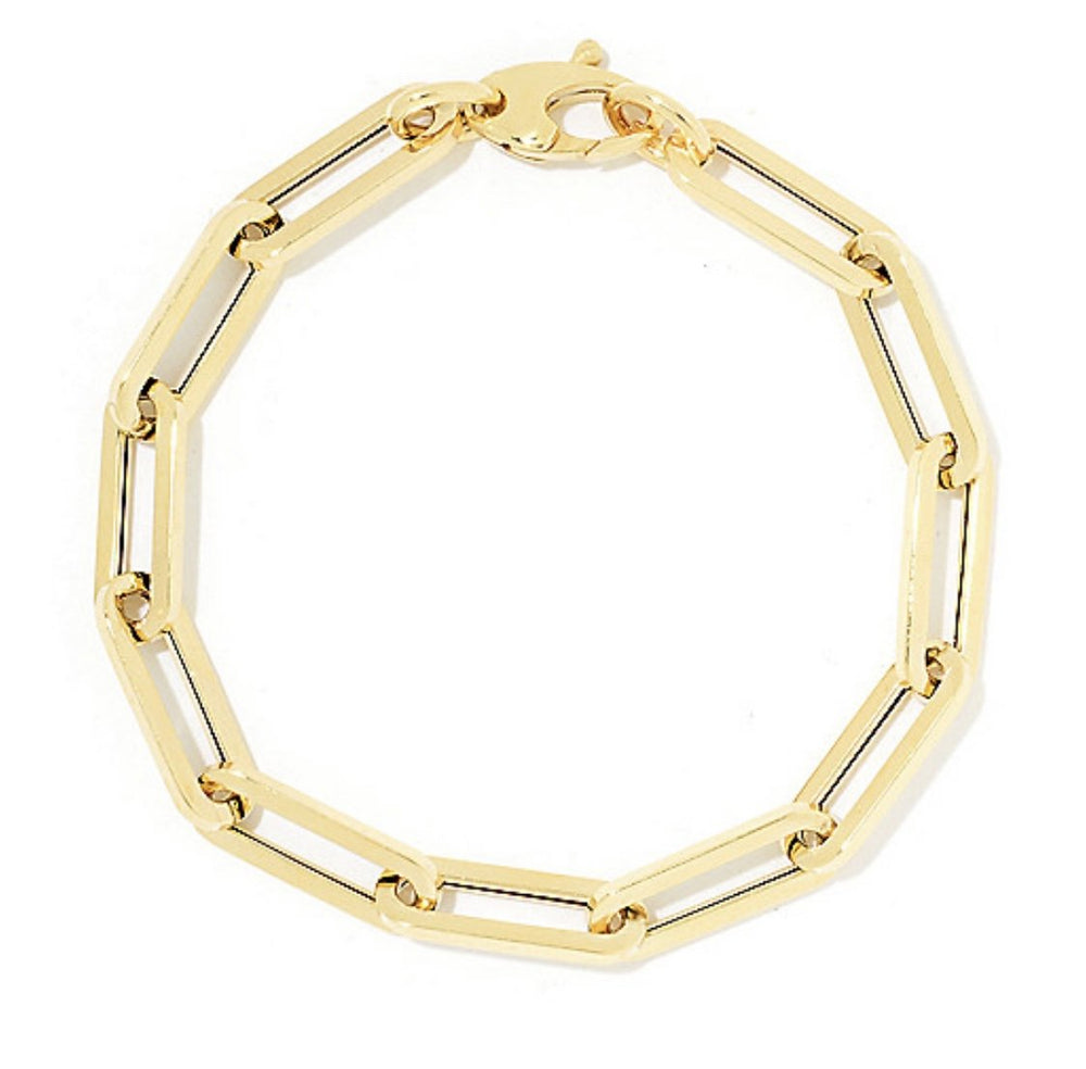 14KT Gold Medium Link Chain Bracelet