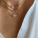14KT Gold Diamond Yvette Necklace