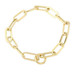 14KT Gold Diamond Henriette Chain Bracelet