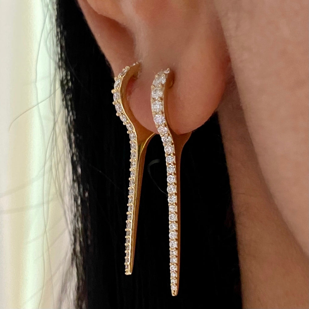 14KT Gold Diamond Giuletta Earring
