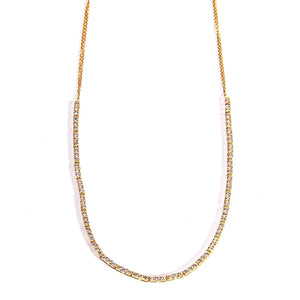 
                
                    Load image into Gallery viewer, 14KT Gold, 1ct Coco Diamond Tennis Necklace
                
            