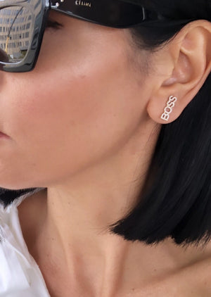
                
                    Load image into Gallery viewer, 14KT Gold BOSS Earclimber Earring, NEW - DilaraSaatci
                
            