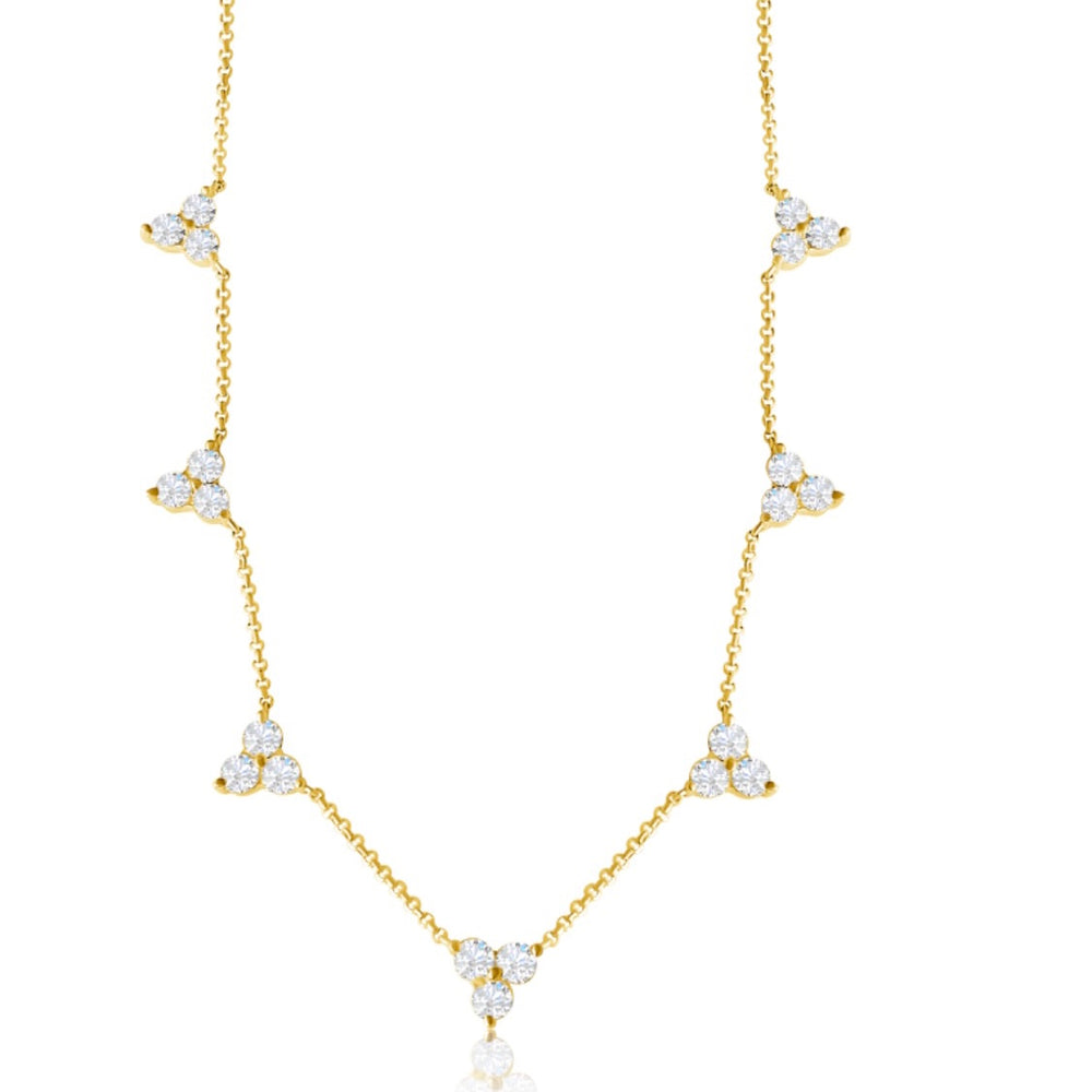 
                
                    Load image into Gallery viewer, 14KT Gold Diamond Cindy Necklace
                
            