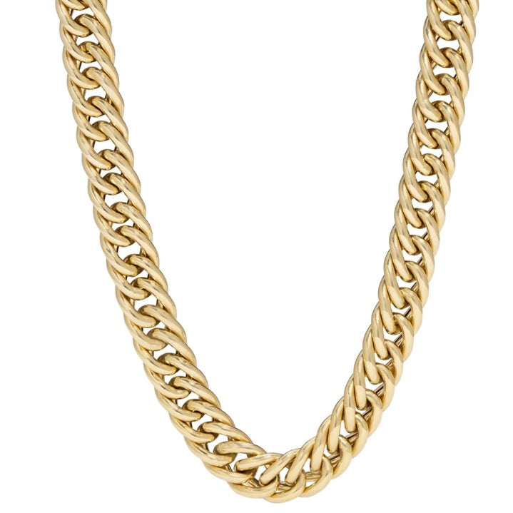 
                
                    Load image into Gallery viewer, 14KT Gold Alex Cuban Link Chain Necklace, NEW
                
            