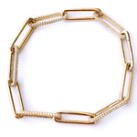 14KT Gold Diamond LUXE Link Chain Bracelet
