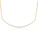 14KT Gold Diamond Gail Bar Necklace