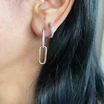 14KT Gold Diamond Chantal Link Earrings