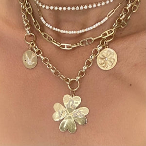 14KT Gold Carolina Link Chain Necklace