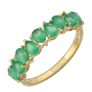 
                
                    Load image into Gallery viewer, 14KT Gold Pear Tsavorite Ring
                
            